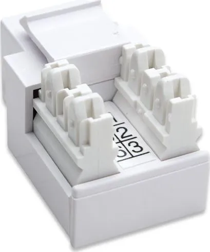 Prizë keystone telefonike Intellinet 502795, RJ11 RJ12, punch down, e bardhë - 4