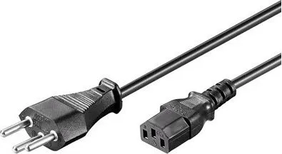Kabllo rryme MicroConnect Swiss Power C13, 1.8m, i zi - 1