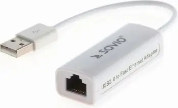 Adapter rrjeti Savio CL-24, USB 2.0, 10/100 Mbps, i bardhë