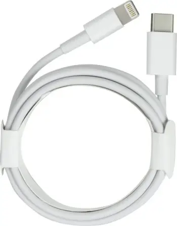 Kabllo USB Type C në Lightning PD, 1 m, 2A 12W, e bardhë