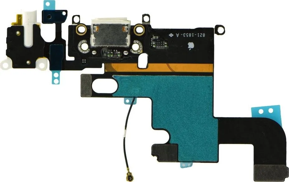 Fletë fleksibël me konektor karikimi dhe HF për iPhone 6 4.7", e bardhë - 2