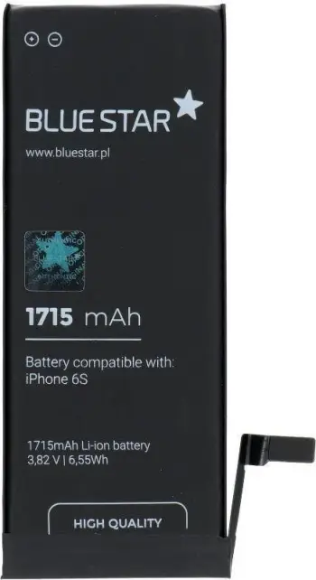 Bateri telefoni Blue Star HQ për iPhone 6s, 1715 mAh, polimer, e zezë