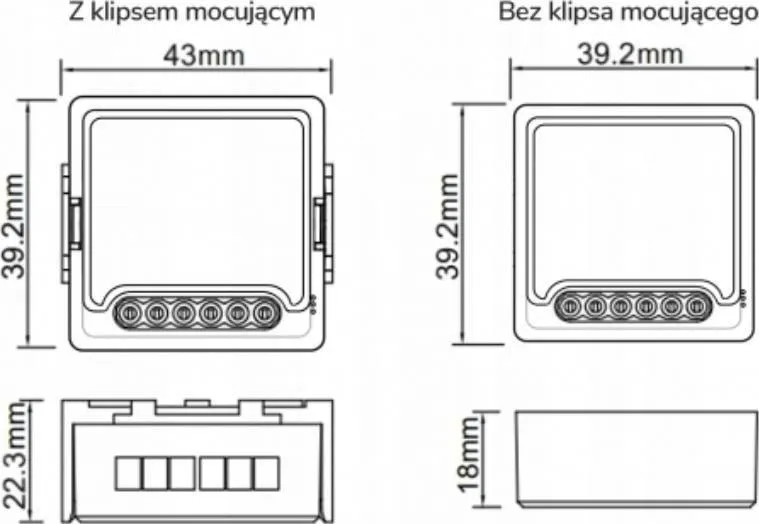 Modul inteligjent OXT Mini Relay, 2 qarqe, ZigBee Tuya, i bardhë - 5