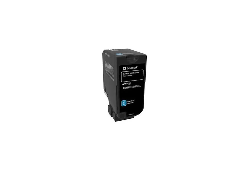 Toner Lexmark 74C2HCE, cyan, origjinal - 1