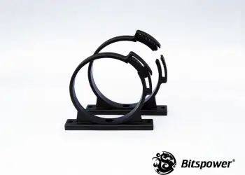 Mbajtës rezervuari uji Bitspower BP-TBC4-BK, set 2 copë, 60 mm, i zi