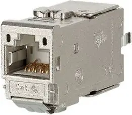 Modul rrjeti Metz Connect Cat6A, 8 pole, metalik, argjendtë