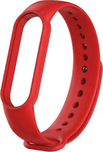 Rrip dore Beline Mi Band 7/6/5, silikon, i rregullueshëm, i kuq