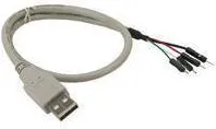 Kabllo USB Intos 33440A, USB 2.0 A në 4 pin, 0.4m, e bardhë - 1