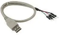 Kabllo USB Intos 33440A, USB 2.0 A në 4 pin, 0.4m, e bardhë