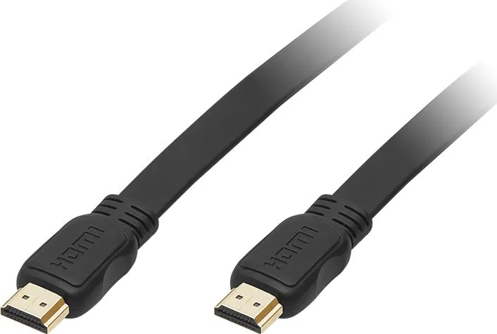 Kabllo HDMI 2.0 Flat, 1.5m, 4K UHD, e zezë - 1
