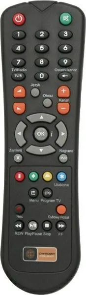 Pilot Cyfrowy Polsat HD2000, origjinal, për dekoder, i zi - 1