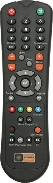 Pilot Cyfrowy Polsat HD2000, origjinal, për dekoder, i zi