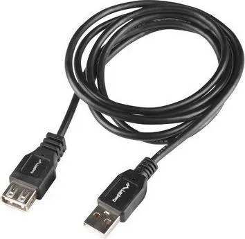 Kabllo USB Lanberg USB A në USB A, 1 m, USB 2.0, e zezë - 3