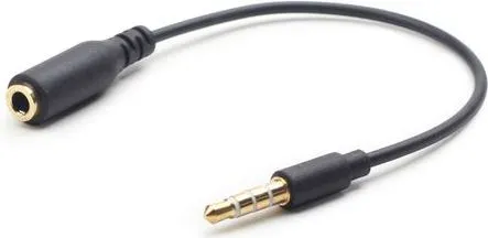 Përshtatës audio Gembird, 0.15 m, i zi - 1