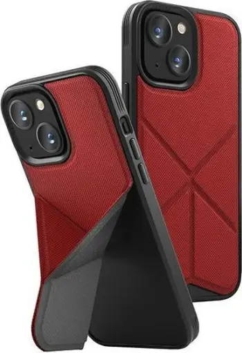 Mbrojtëse telefoni Uniq Transforma për iPhone 13 6.1", me mbajtëse, MagSafe, e kuqe korale