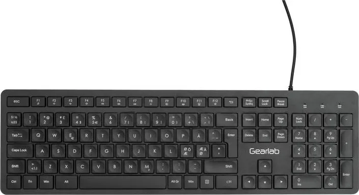 Tastierë Gearlab G220 USB, 106 çelësa, ngjyrë e zezë - 1