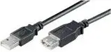 Kabllo Goobay USB A - USB A (93600), 3m, e zezë
