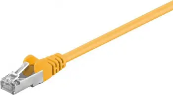 Kabllo rrjeti Wentronic CAT5e SF UTP, 1m, RJ45, e verdhë