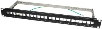 Patch panel LogiLink NK4042, 19", 1U 24x keystone, i zi