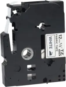 Shirit etiketimi Brother TZE-FX261, 36mm, i zi mbi të bardhë
