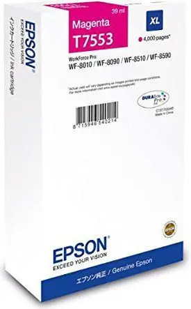 Katridha boje Epson T7553, XL, magenta origjinale