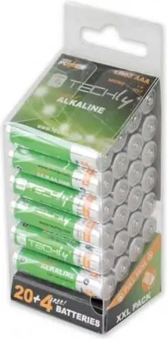 Baterii Techly High Energy AAA / R03 Battery, 24 copë