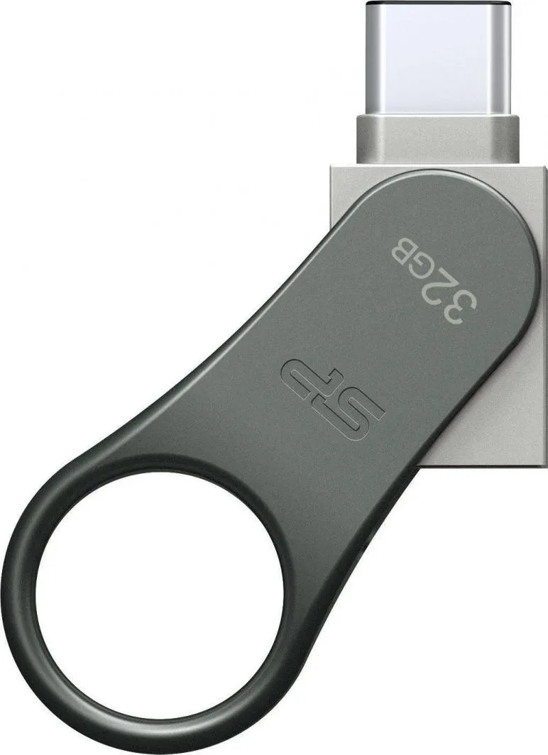 USB Silicon Power Mobile C80, 32GB, USB 3.0, metalik - 2