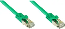 Kabllo rrjeti Alcasa Cat7 S FTP, 1m, RJ45, e gjelbër