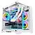 Kasa gaming 1stPLAYER MV5 TP, Micro ATX, 5 ventilatorë aRGB, e bardhë - 12