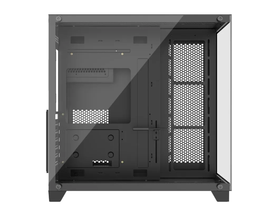 Kasa kompjuteri 1stPlayer MEGAVIEW MV8, ATX Middle Tower, xham i temperuar, e zezë - 6