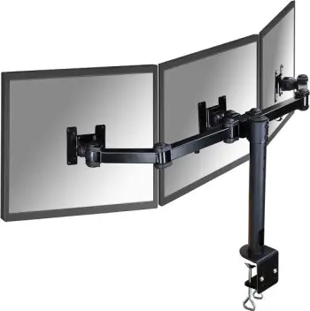 Mbajtëse tavoline për monitorë Neomounts FPMA-D960D3, për 3 monitorë 10" 21", VESA 75x75 100x100, e zezë