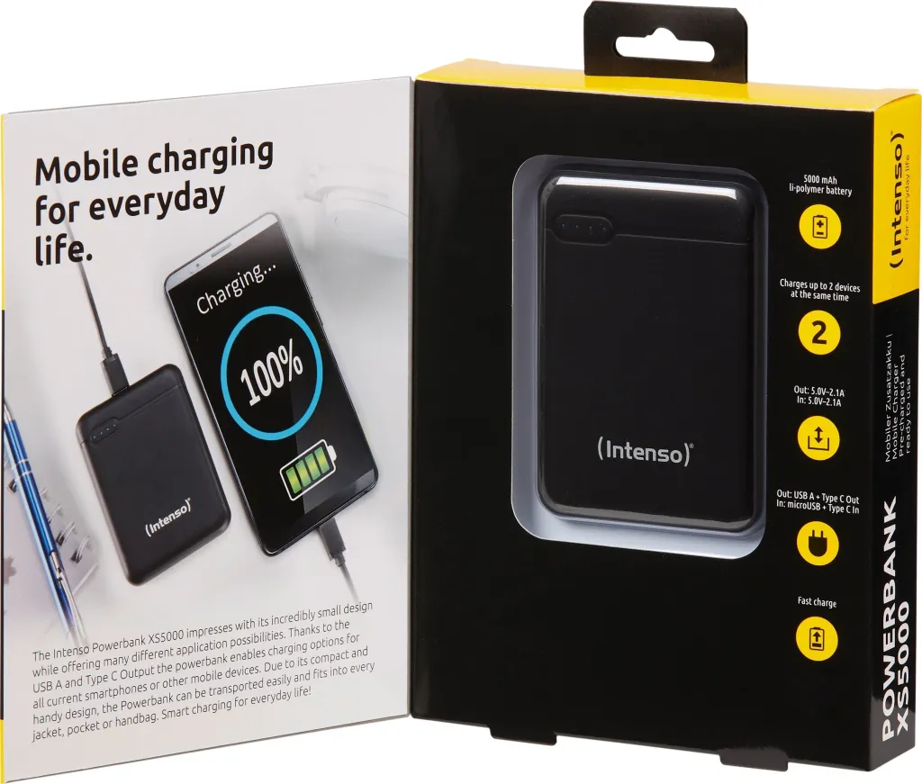 Powerbank Intenso XS5000, 5000mAh, 2.1A, i zi - 3