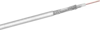 Kabull antenor coaxial Wentronic Goobay 51510, 25 m, 100 dB, i bardhë