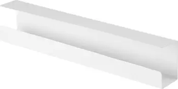 Organizues kabllosh Value Holder, 600 x 114 x 76 mm, çelik, i bardhë