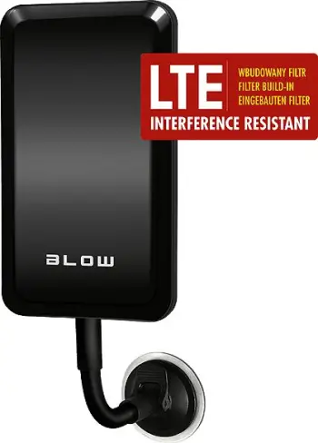 Antena e brendshme BLOW 21-014, UHF VHF, DVB-T HDTV, e zezë