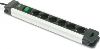 Zgjatës Bachmann Connectus, 6 priza AC, 2m, i zi