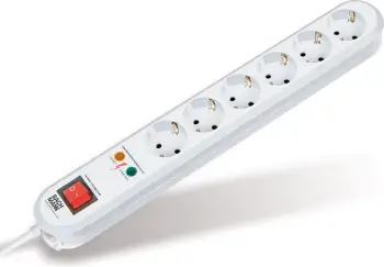 Zgjatës Bachmann SMART 381.2501K, 6 dalje SCHUKO, 1.5m, i bardhë