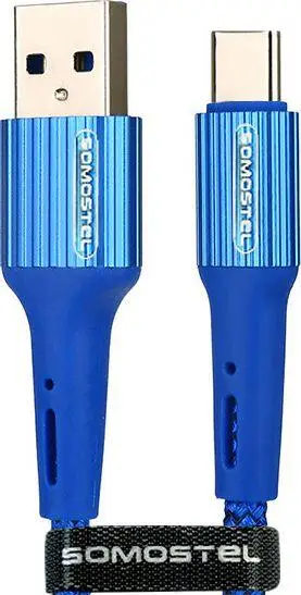 Kabëll USB Somostel USB 3.0 në USB-C, 1 m, e kaltër
