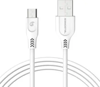 Kabllo Somostel USB 3.0 në microUSB, 1 m, e bardhë