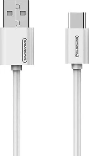 Kabllo Somostel USB USB-C 1.2 m, e bardhë - 1