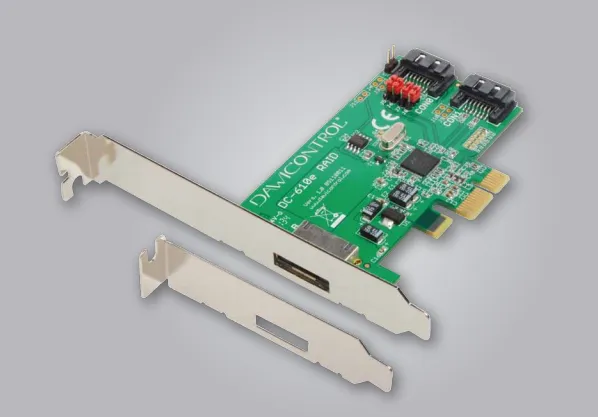 Kontroller SATA Dawicontrol DC-610e, PCIe 2.0 x1, 2x SATA 3, eSATA - 1