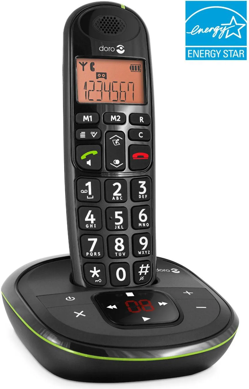 Telefon fiks Doro PhoneEasy 105wr, DECT, Caller ID, i zi - 1