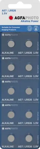 Bateri buton Agfa LR57, paketim 10 copa, alkaline