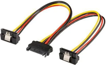 Kabllo e brendshme energjie Goobay 95115, SATA, 0.2 m, e zezë - 1