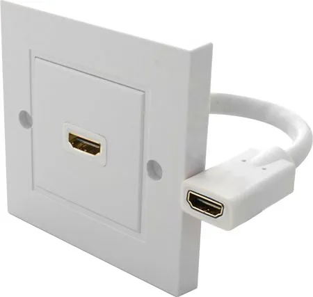 Prizë murale HDMI Goobay 51722, port HDMI, e bardhë - 1
