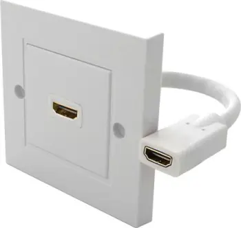 Prizë murale HDMI Goobay 51722, port HDMI, e bardhë