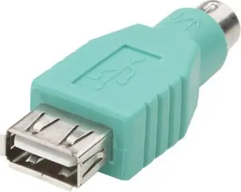 Adapter USB në PS2 Goobay 68919, për maus dhe tastierë, jeshil