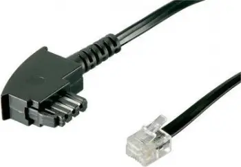 Kabllo telefonike Wentronic Goobay 68536, TAE F në RJ11 RJ14, 6 m, e zezë