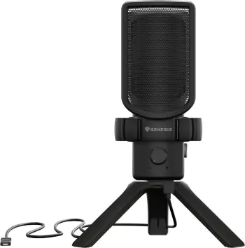 Mikrofon Genesis Radium 250, USB Type C, për PC, i zi