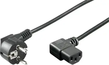 Kabllo rryme Manhattan Power Cable, IEC320 Schuko në C13, 2m, 10A, i zi